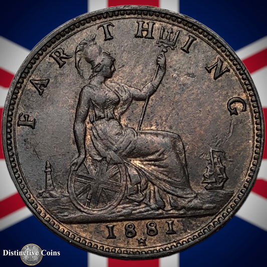 Great Britain 1881 H Farthing 1/4d GB4003