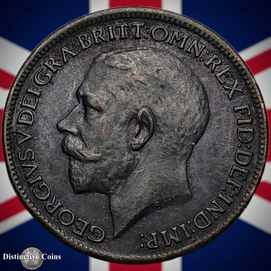 Great Britain 1917 Farthing 1/4d GB4685