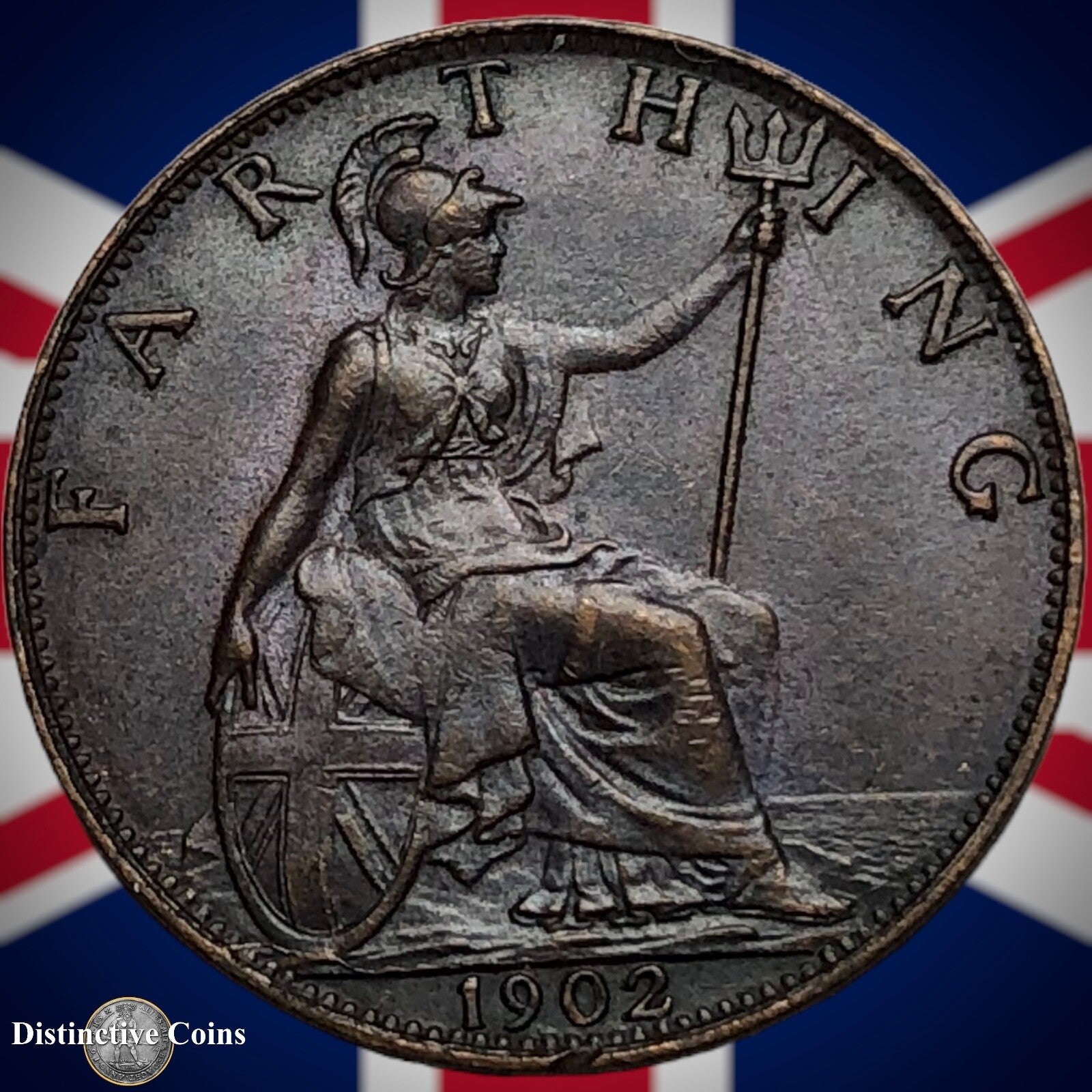 Great Britain 1902 Farthing 1/4d GB4512