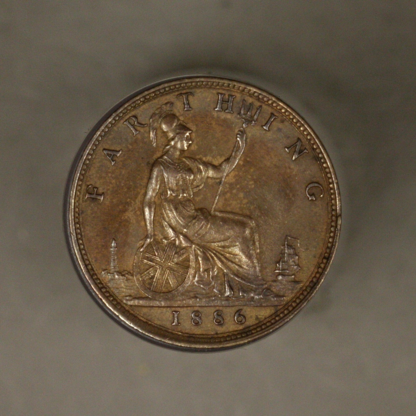 Great Britain 1886 Farthing UNC