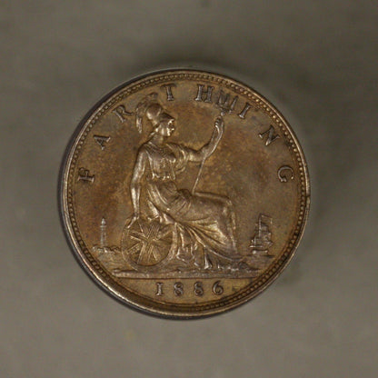 Great Britain 1886 Farthing UNC