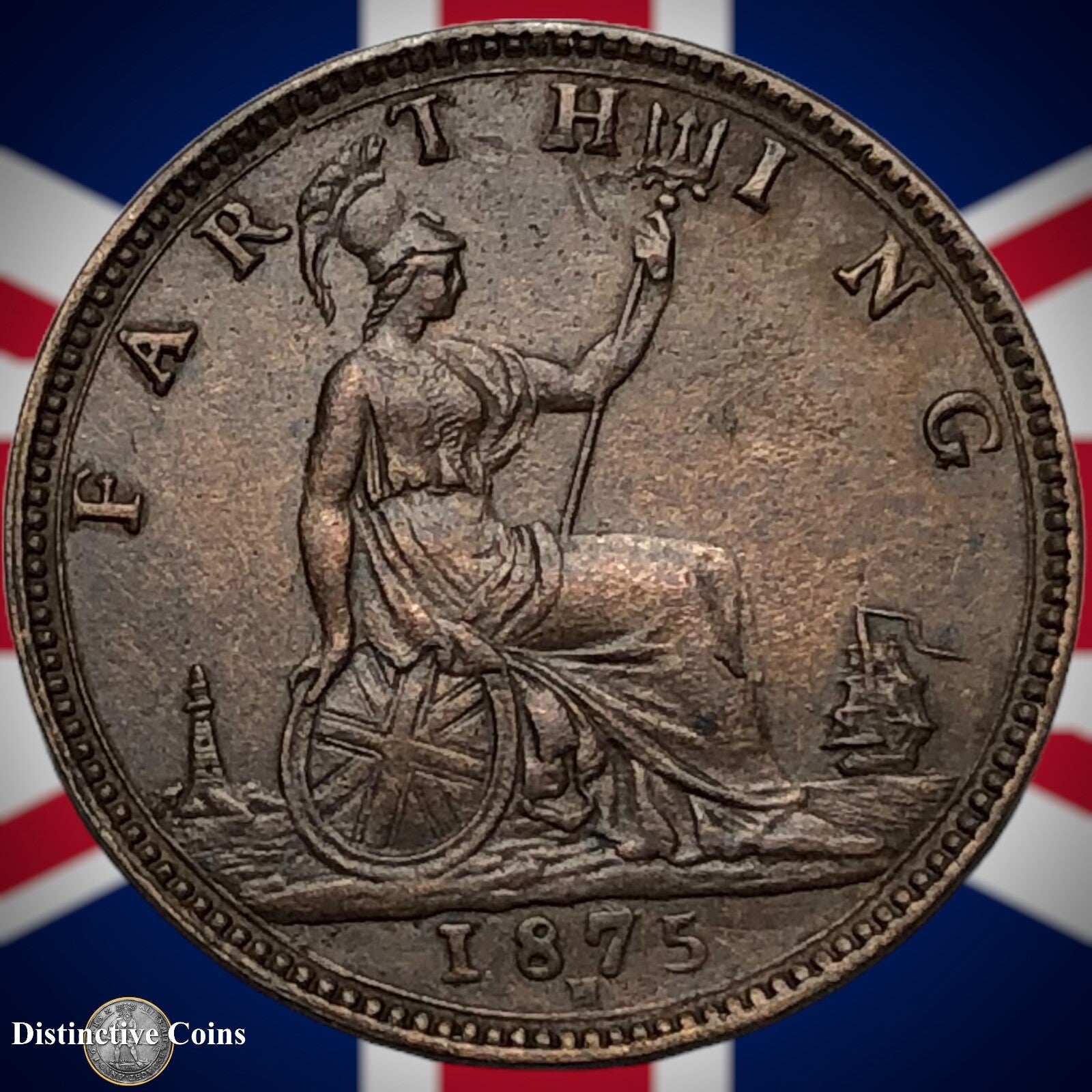 Great Britain 1875 H Farthing 1/4d GB3770