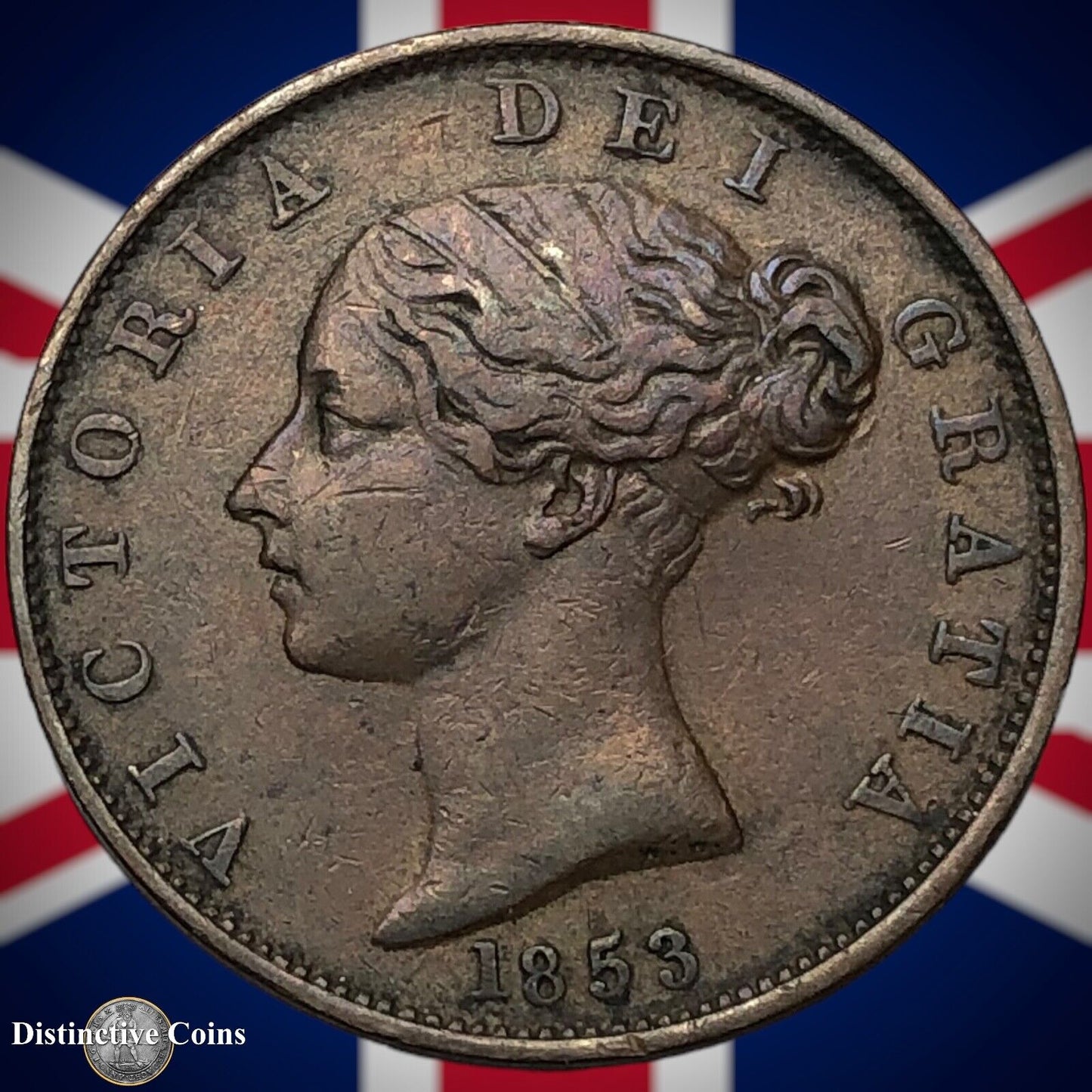 Great Britain 1853 Half Penny 1/2d GB5248
