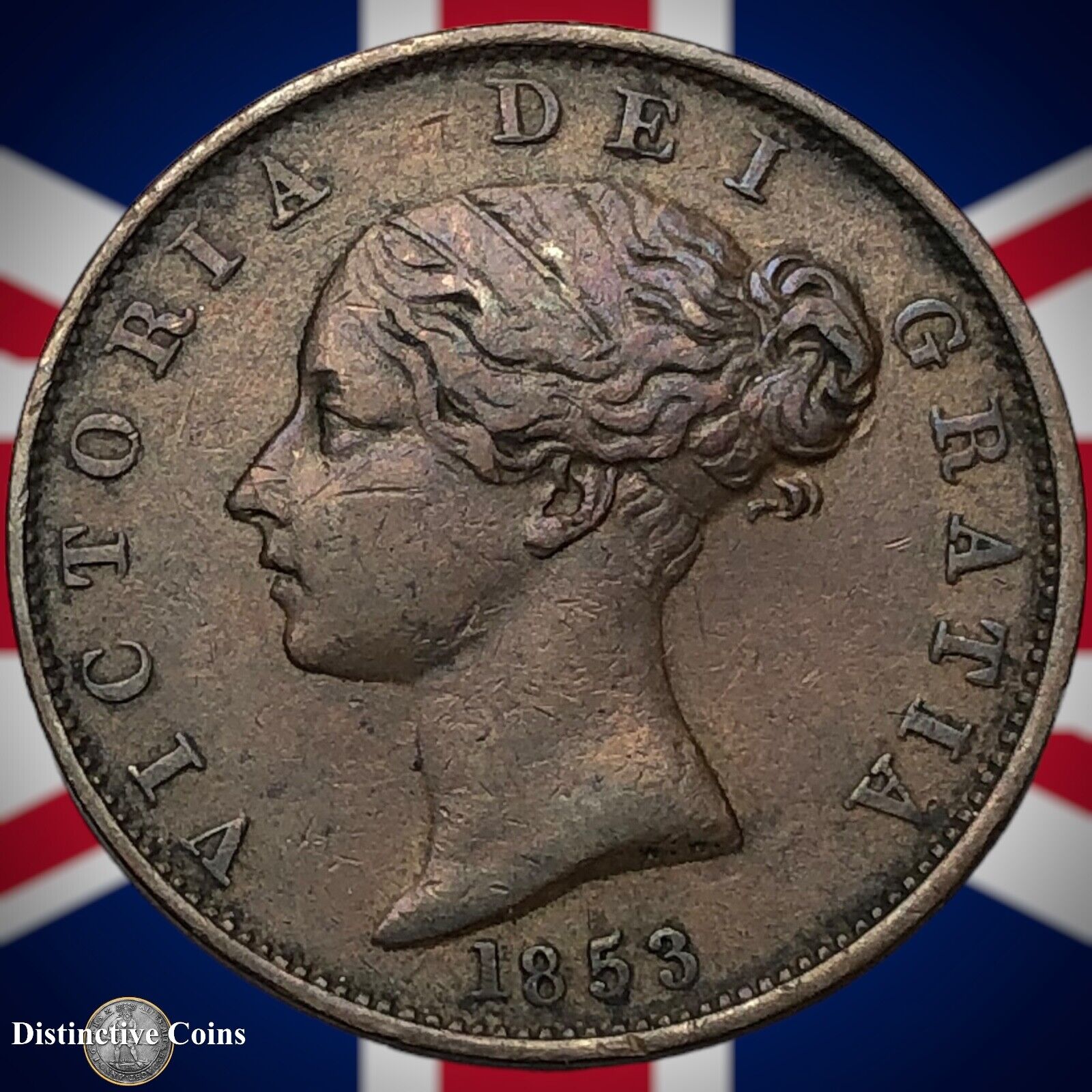 Great Britain 1853 Half Penny 1/2d GB5248