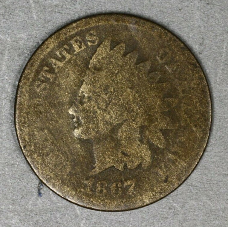 US 1867 Indian Head Penny  A3110