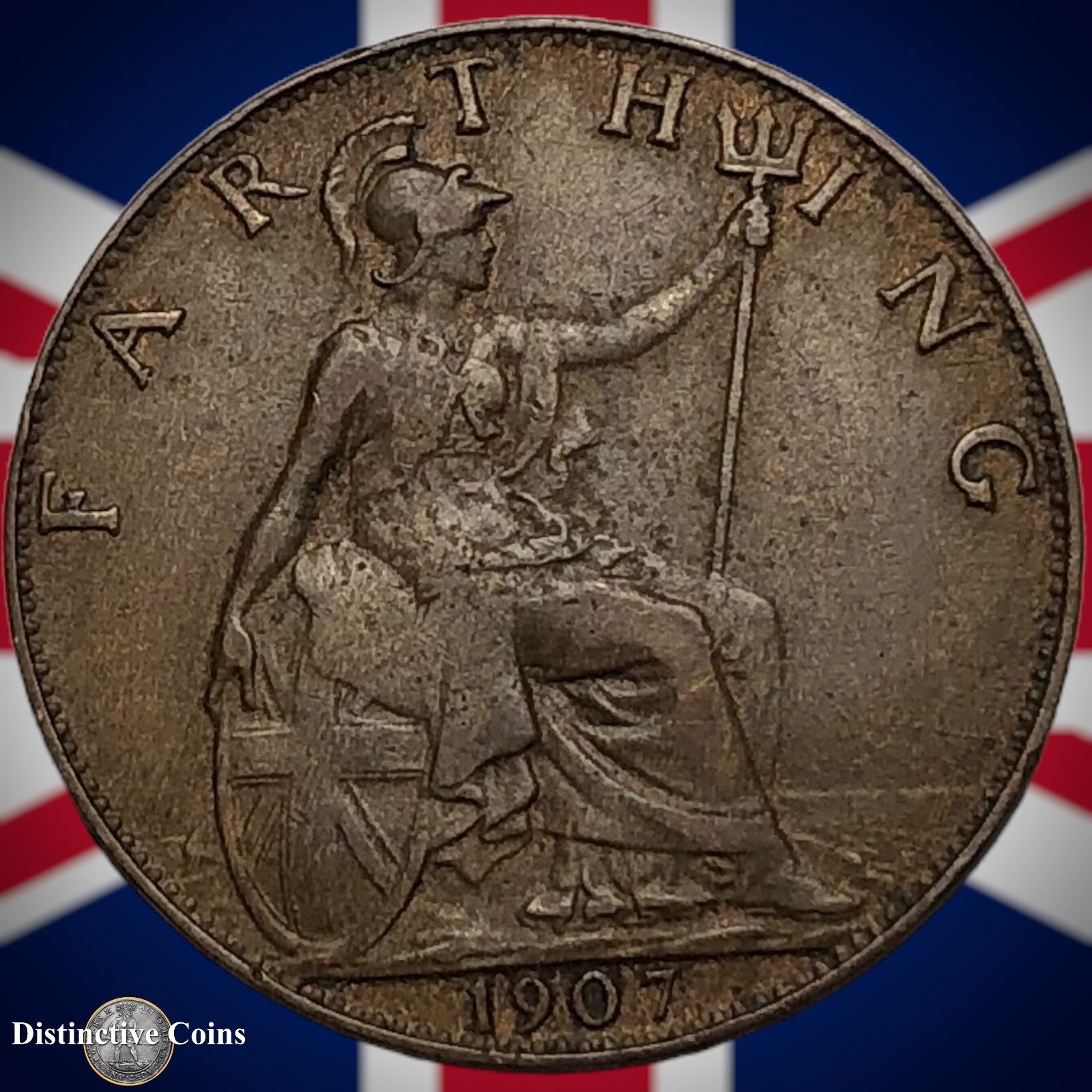 Great Britain 1907 Farthing 1/4d GB4602