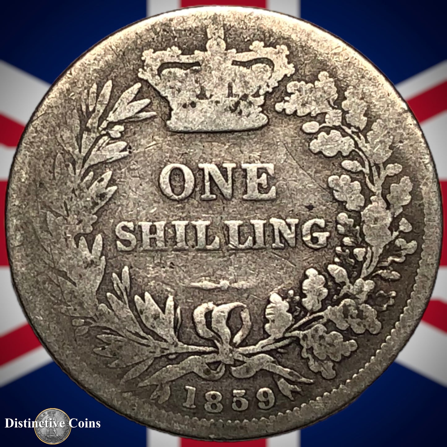 Great Britain 1859 British One Shilling GB0240