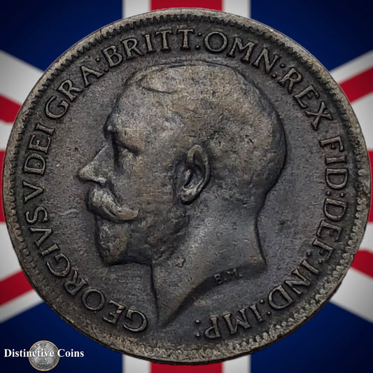 Great Britain 1917 Farthing 1/4d GB4674