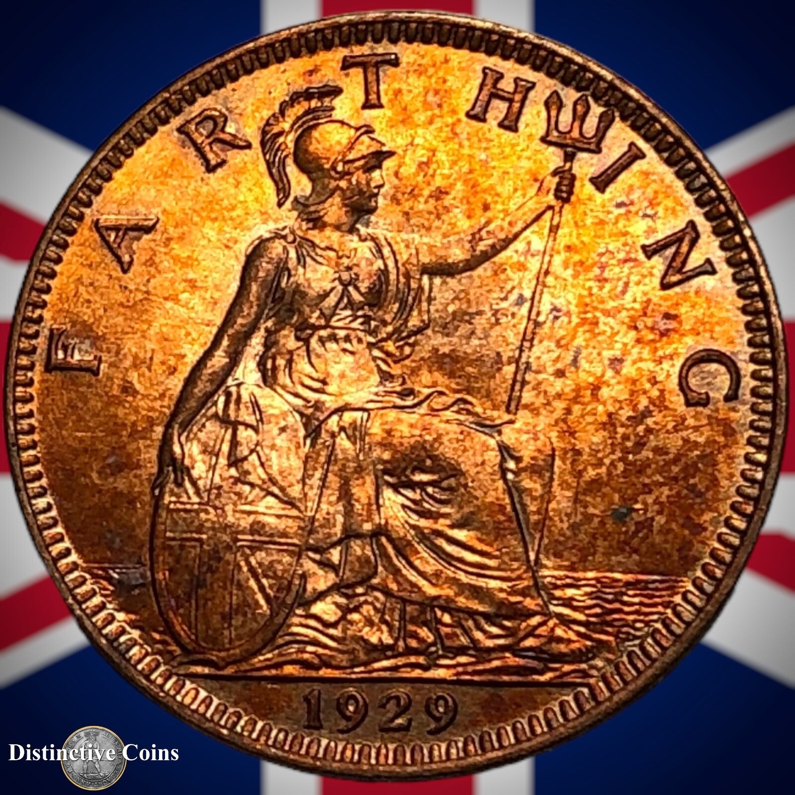 Great Britain 1929 Farthing 1/4d GB4888