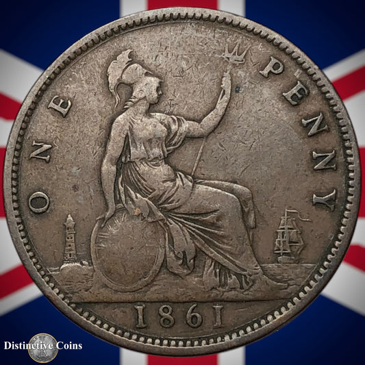 Great Britain 1861 Penny 1d GB6179