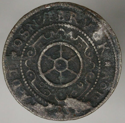 Osnabruck City 1625 9 Pfennig Unusual Denomination VF Slightly Bent   A2735