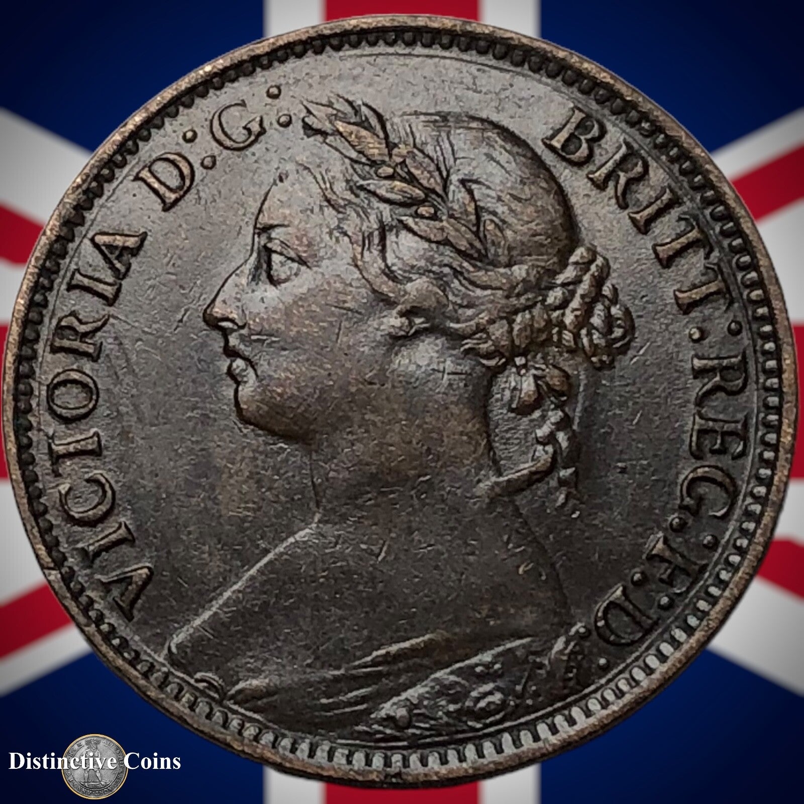 Great Britain 1891 Farthing 1/4d GB4310