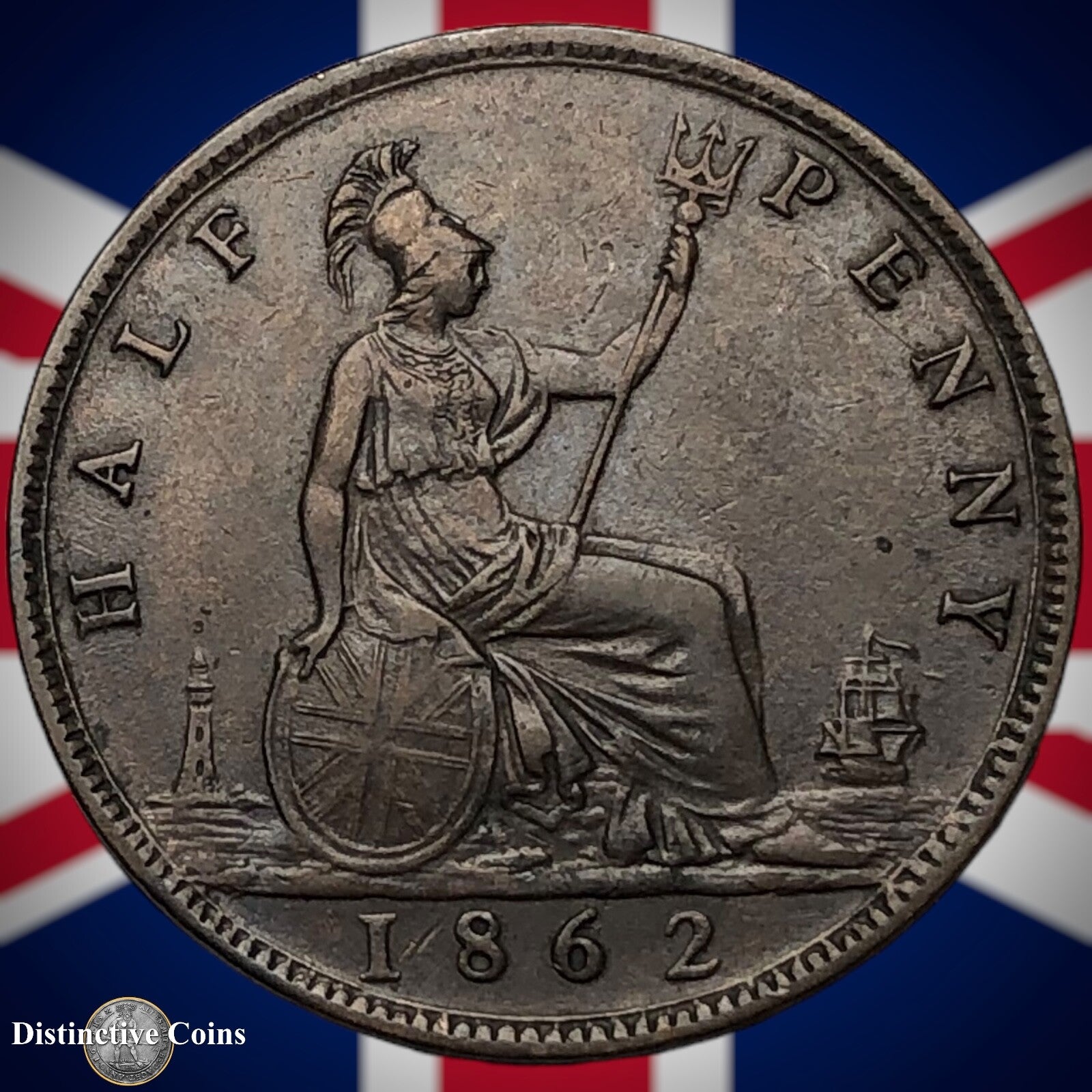 Great Britain 1862 Half Penny 1/2d GB5430