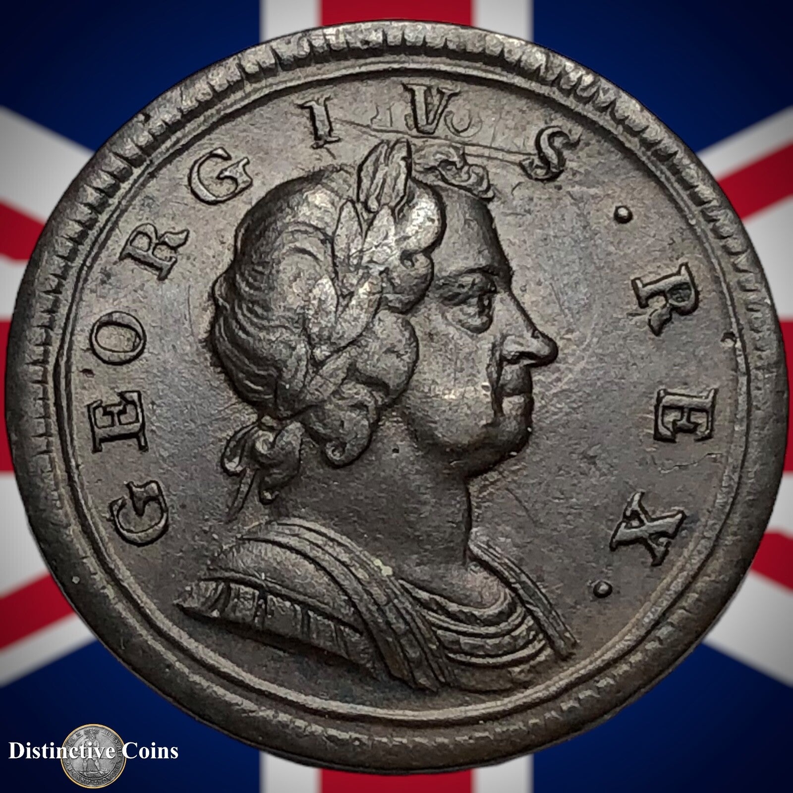 Great Britain 1724 Half Penny 1/2d GB5027