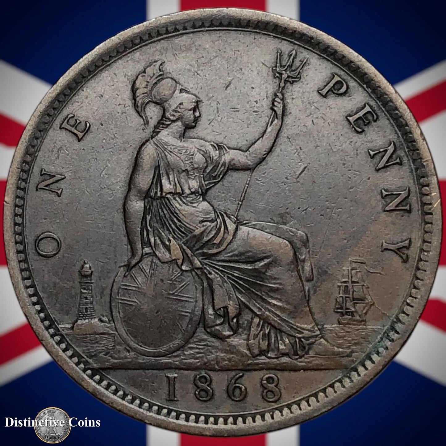 Great Britain 1868 Penny 1d GB6301