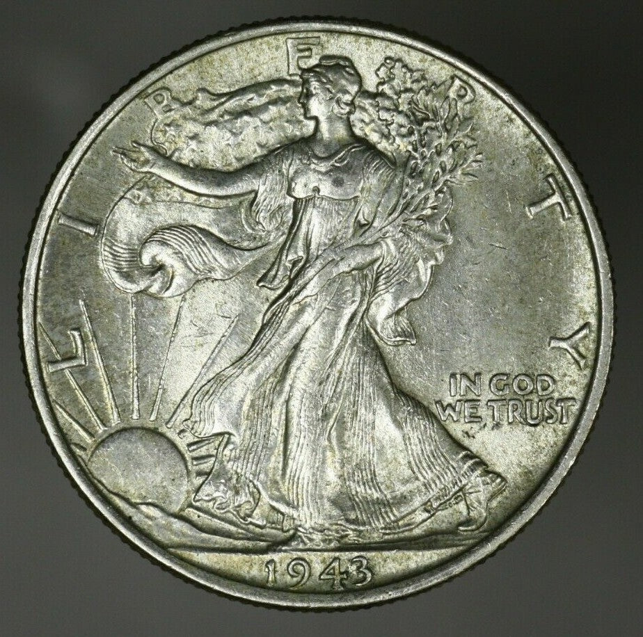 US 1943 P Walking Liberty Half Dollar  A2888