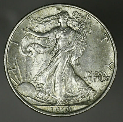 US 1943 P Walking Liberty Half Dollar  A2888