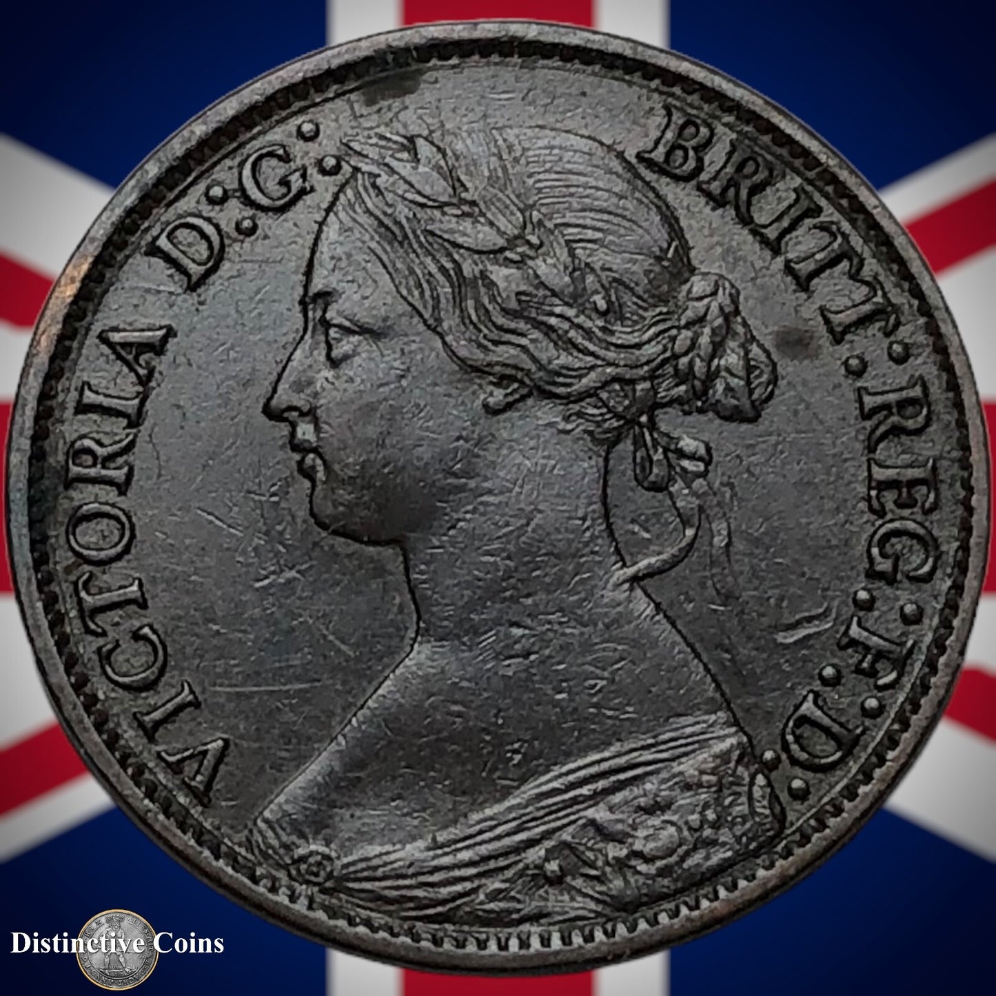 Great Britain 1865 Farthing 1/4d GB3522