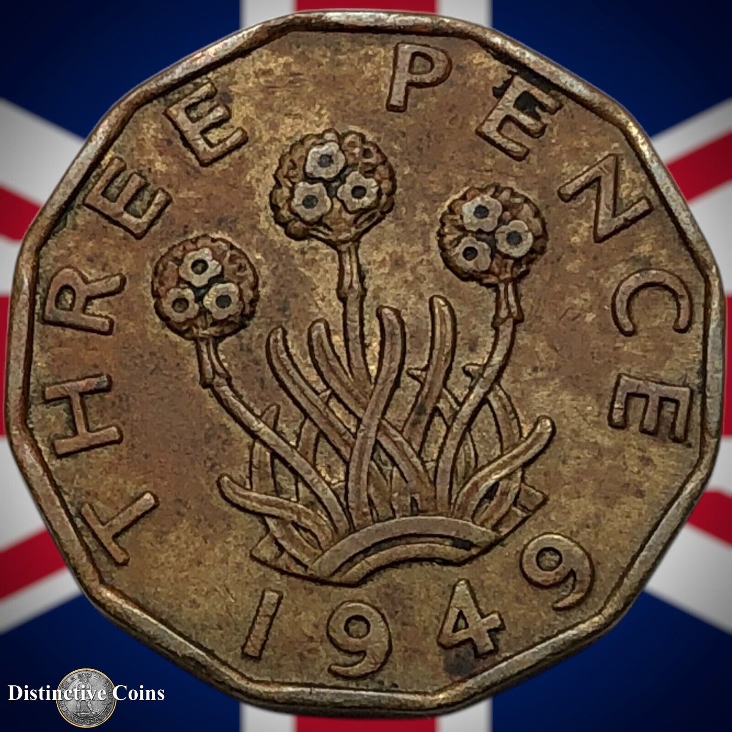 Great Britain 1949 Three Pence 3d GB7371
