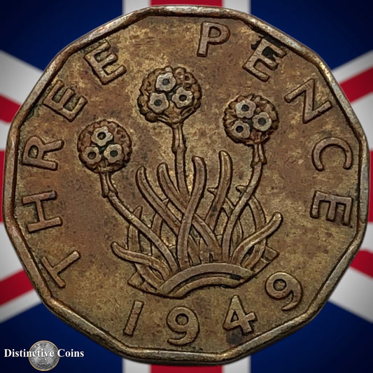 Great Britain 1949 Three Pence 3d GB7371