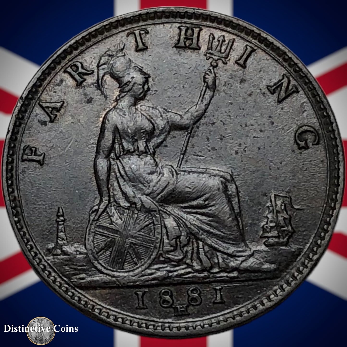 Great Britain 1881 H Farthing 1/4d GB3995