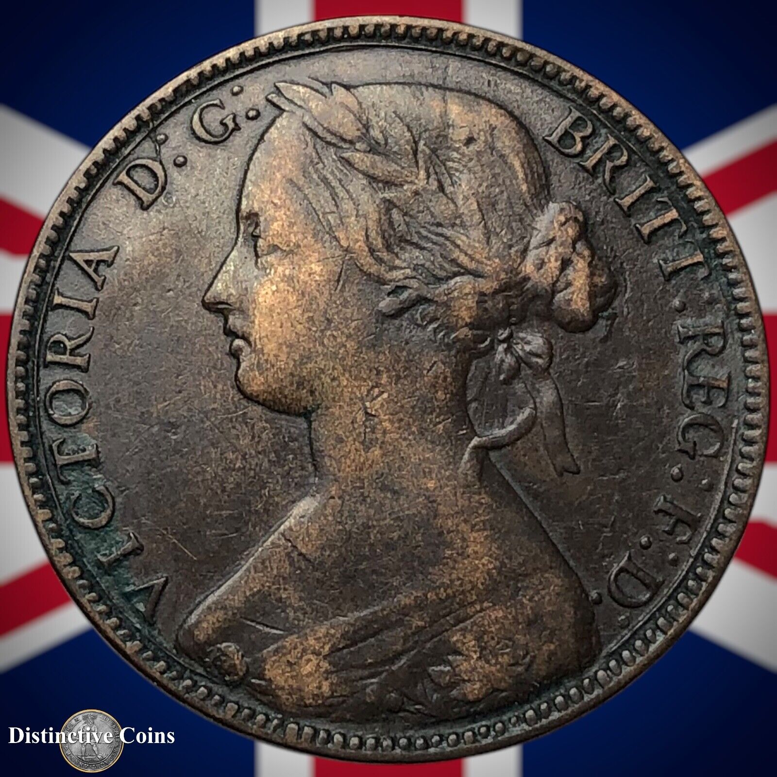 Great Britain 1860 Penny 1d GB6155