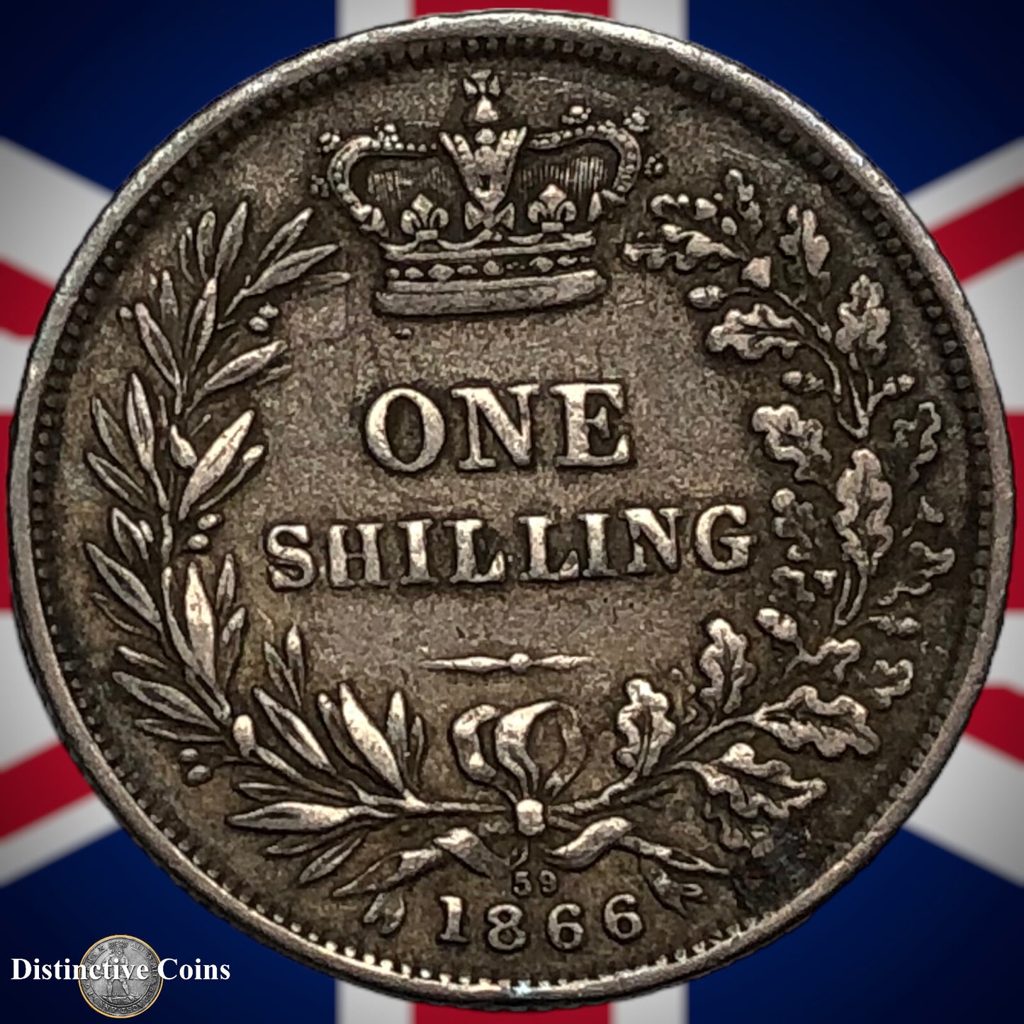 Great Britain 1866 British One Shilling GB0288