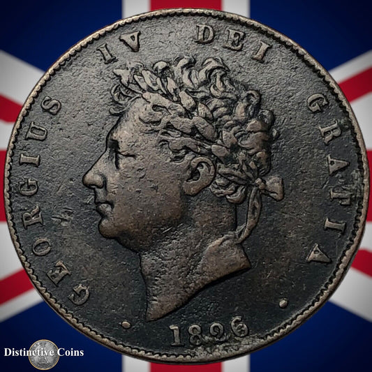 Great Britain 1826 Half Penny 1/2d GB5194