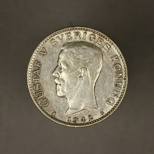 Sweden 1942 G Krona rare date