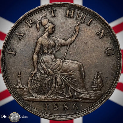 Great Britain 1886 Farthing 1/4d GB4187