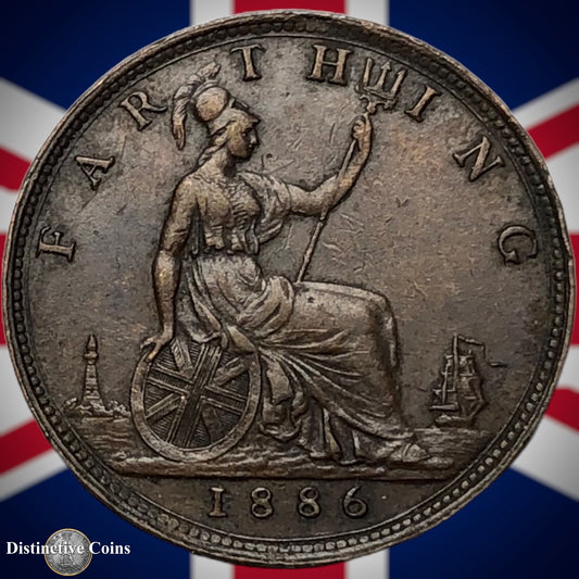 Great Britain 1886 Farthing 1/4d GB4187