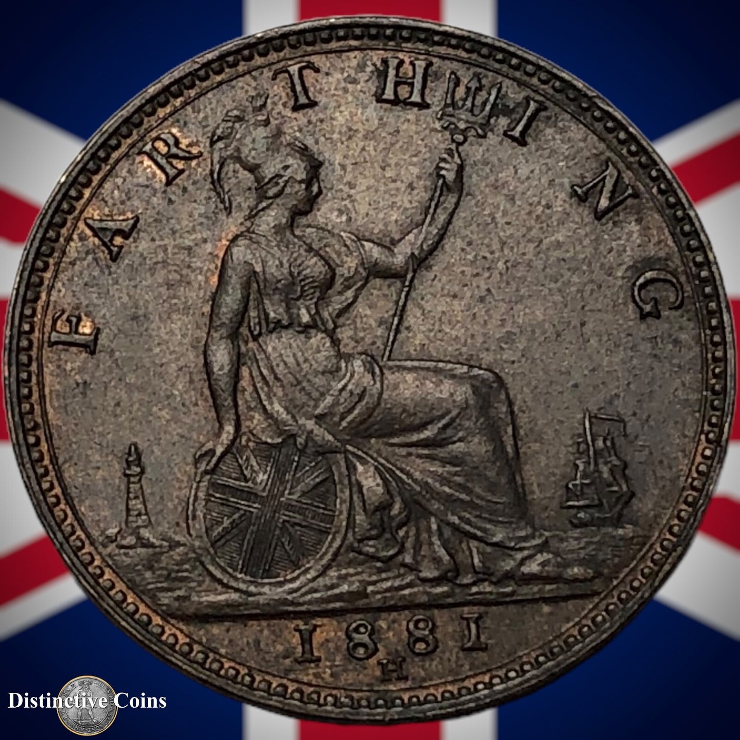 Great Britain 1881 H Farthing 1/4d GB4012