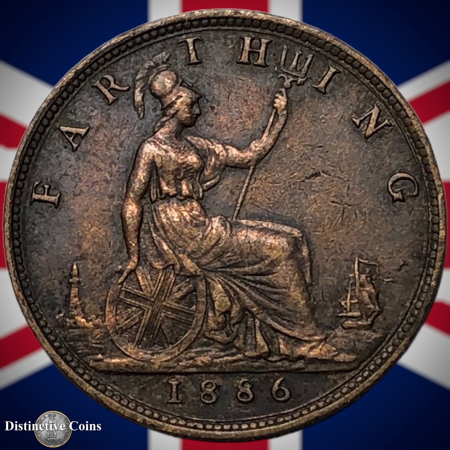 Great Britain 1886 Farthing 1/4d GB4206