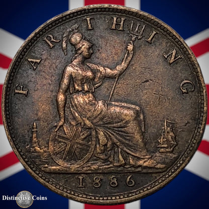 Great Britain 1886 Farthing 1/4d GB4206