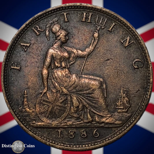 Great Britain 1886 Farthing 1/4d GB4206
