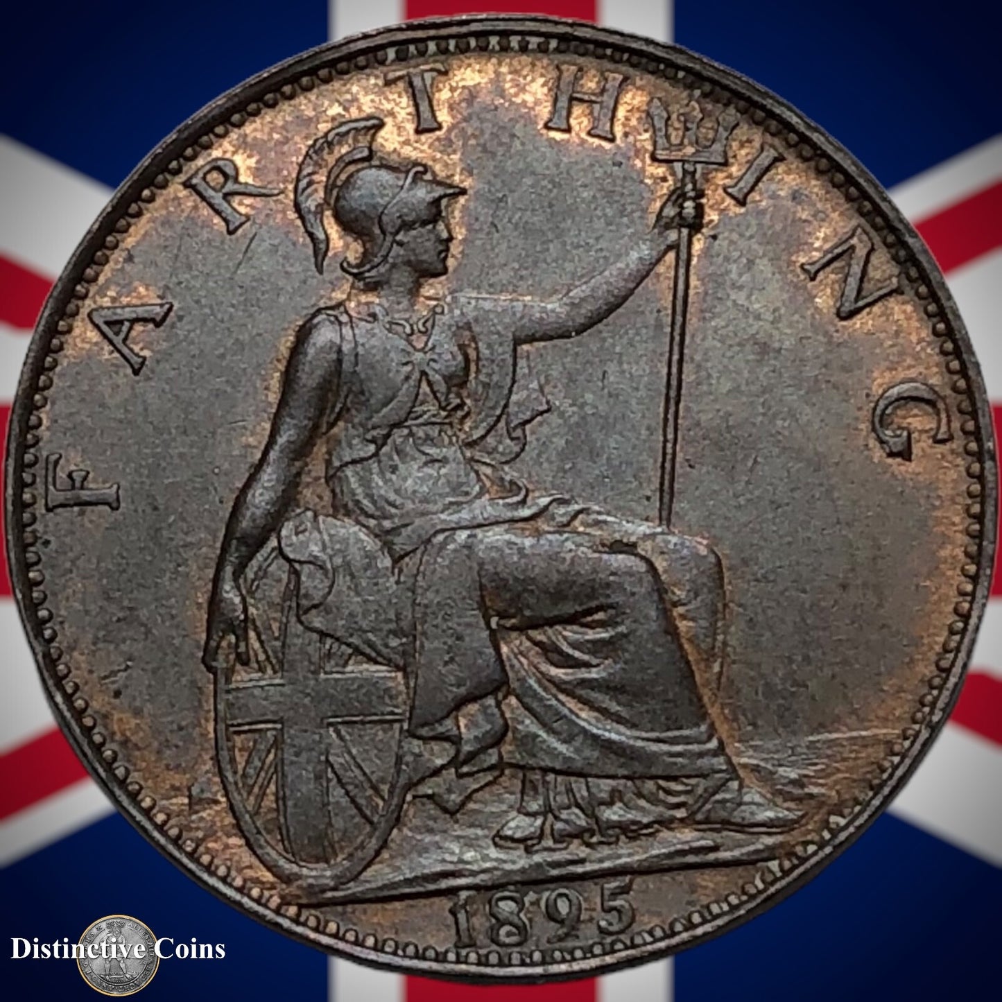 Great Britain 1895 Farthing 1/4d GB4406