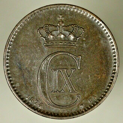 Denmark   5 Ore 1875   AU  A1262