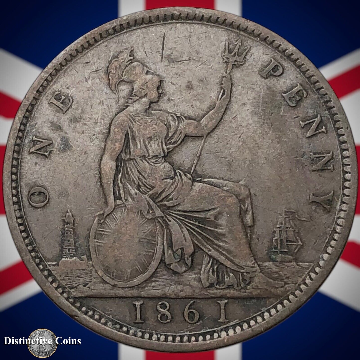 Great Britain 1861 Penny 1d GB6178