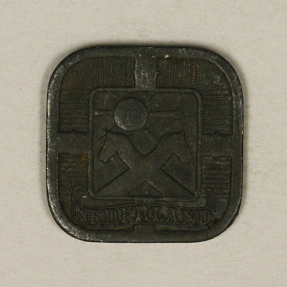 Netherlands 1943 5 five cents XF