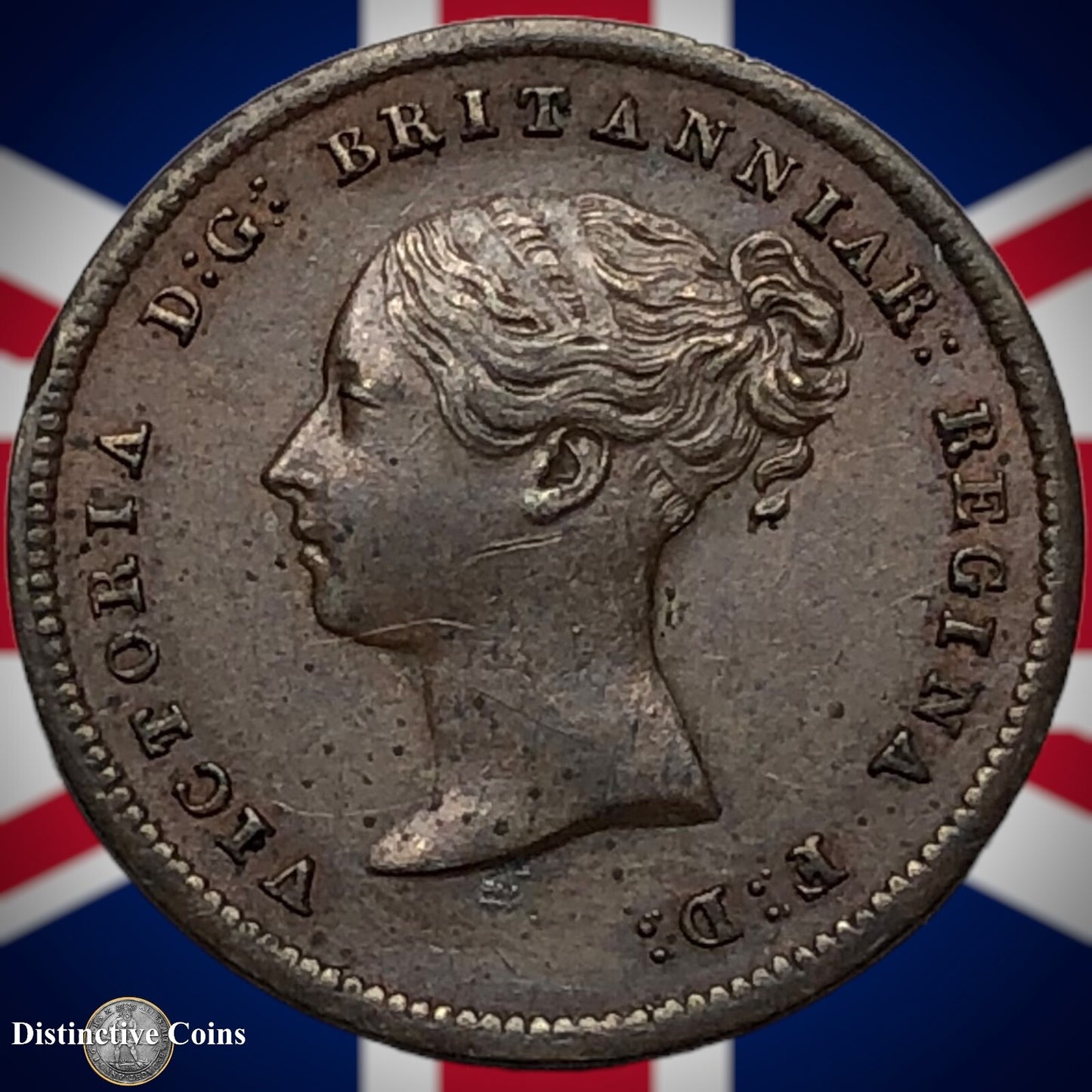 Great Britain 1843 Half Farthing 1/2 Penny GB3066