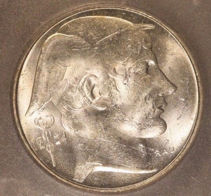 1954 Belgium 20 Francs ICG MS 62 Uncirculated  