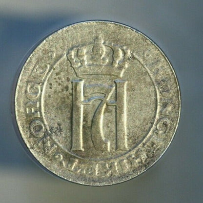 Norway 1920 2 Ore Nice Grade but Spot on Obverse  A596