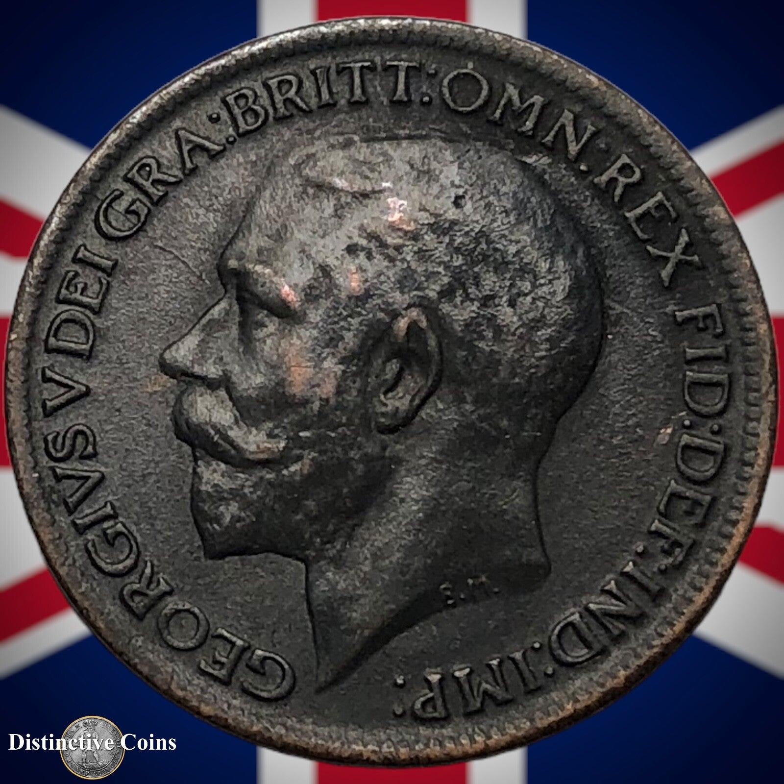 Great Britain 1917 Farthing 1/4d GB4676