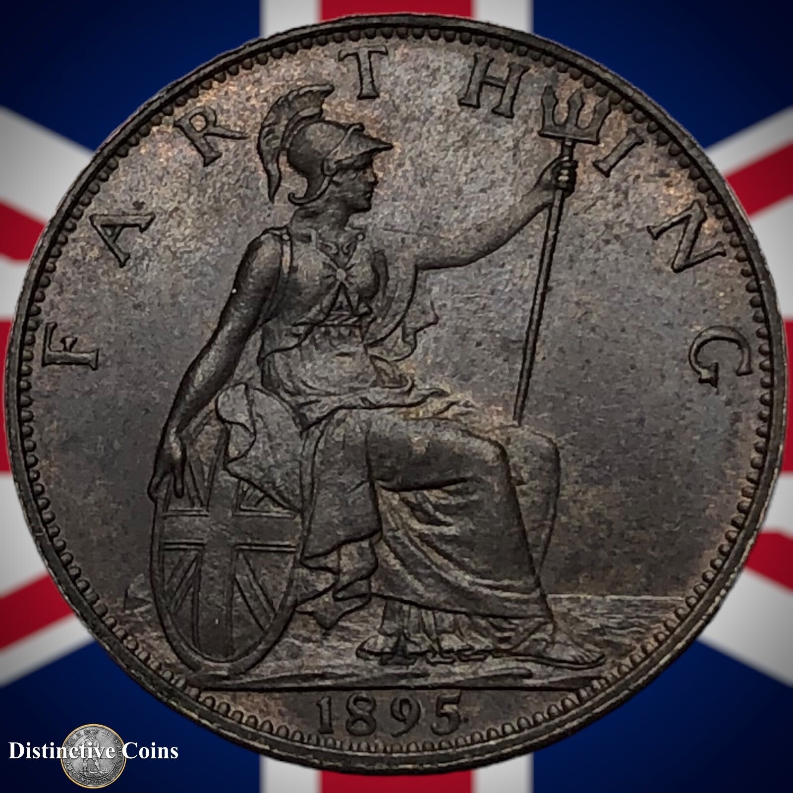 Great Britain 1895 Farthing 1/4d GB4421