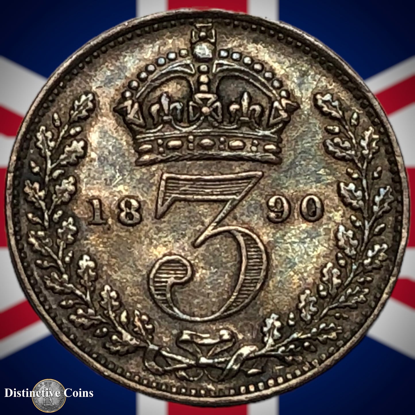 Great Britain 1890 Three Pence GB1988