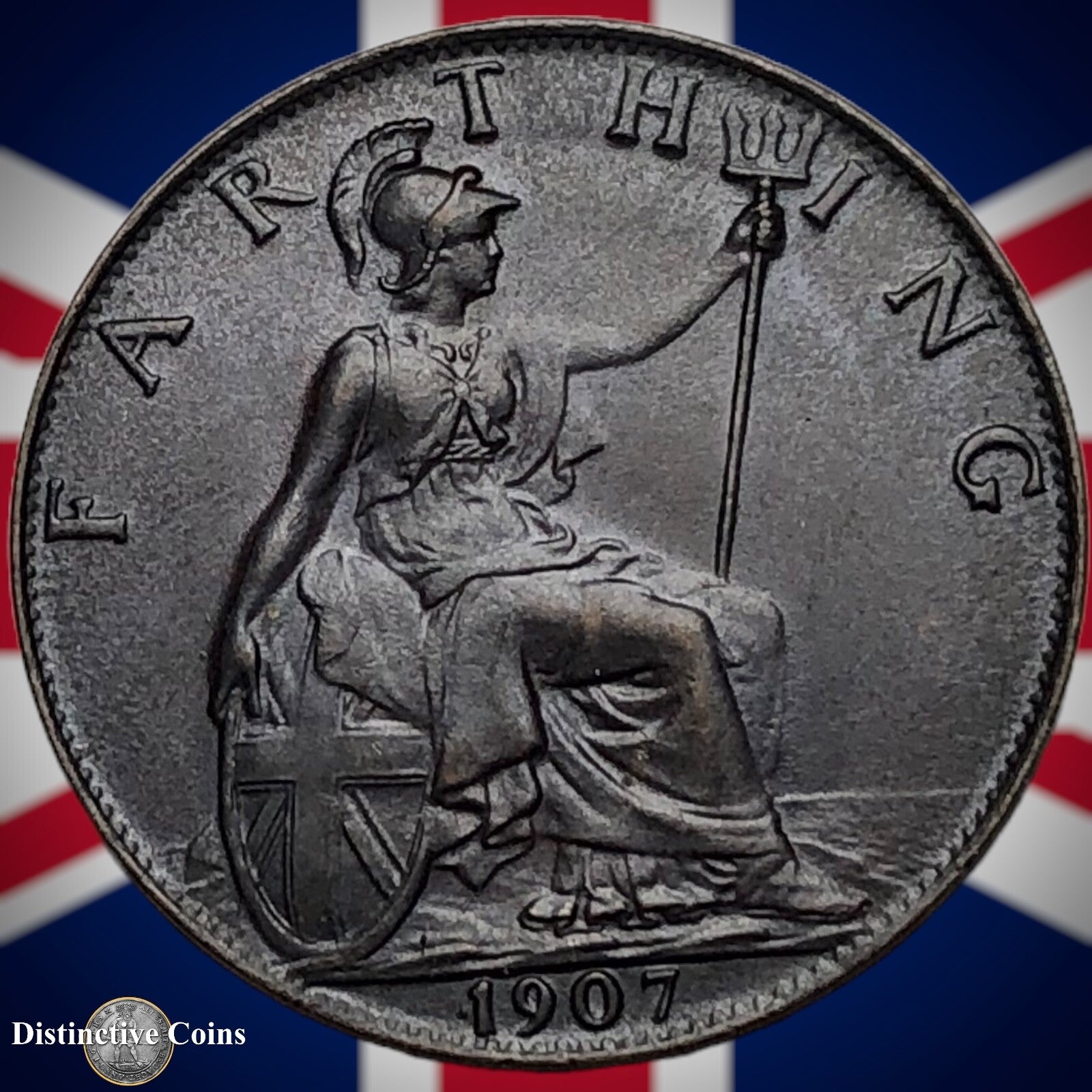 Great Britain 1907 Farthing 1/4d GB4608