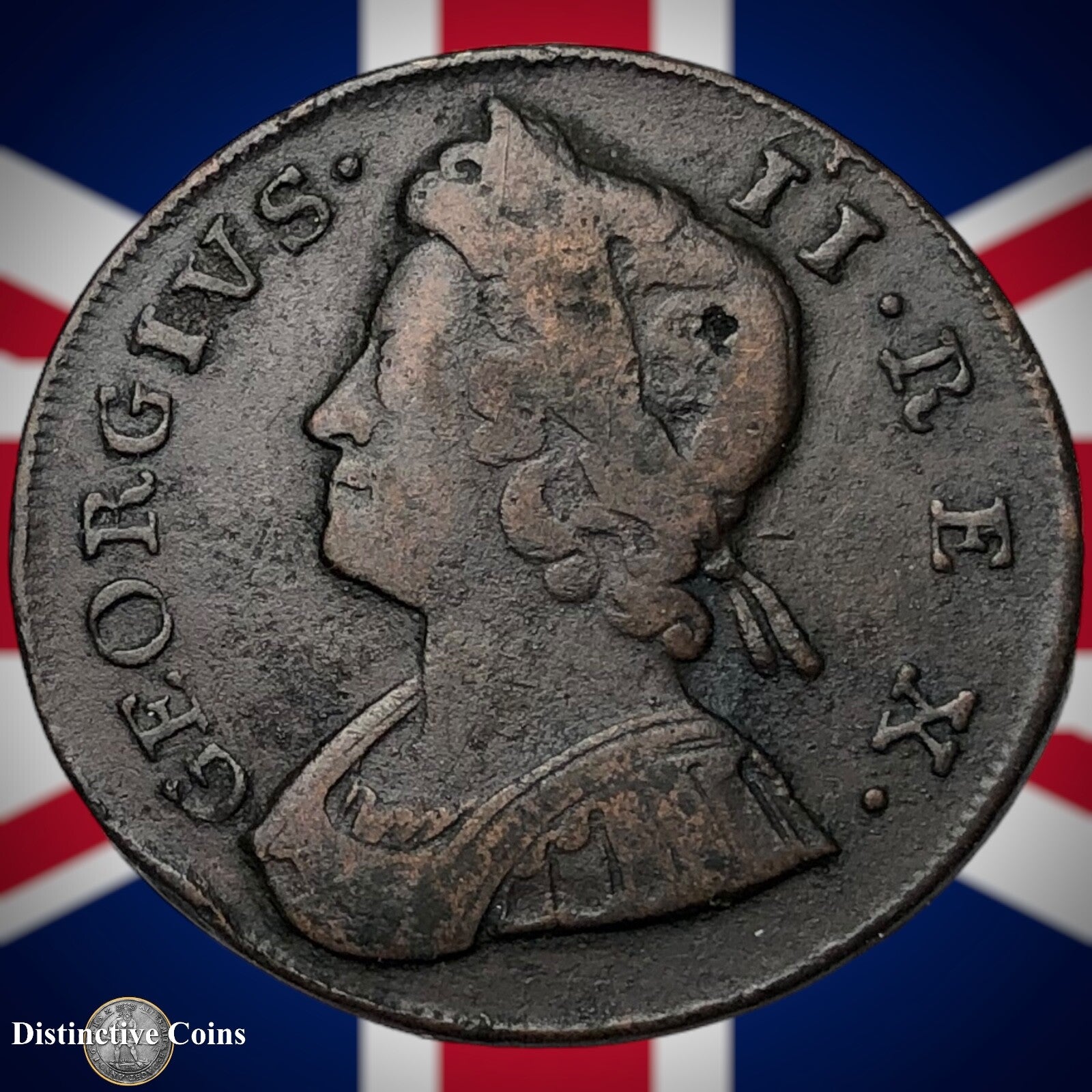 Great Britain 1737 Half Penny 1/2d GB5066
