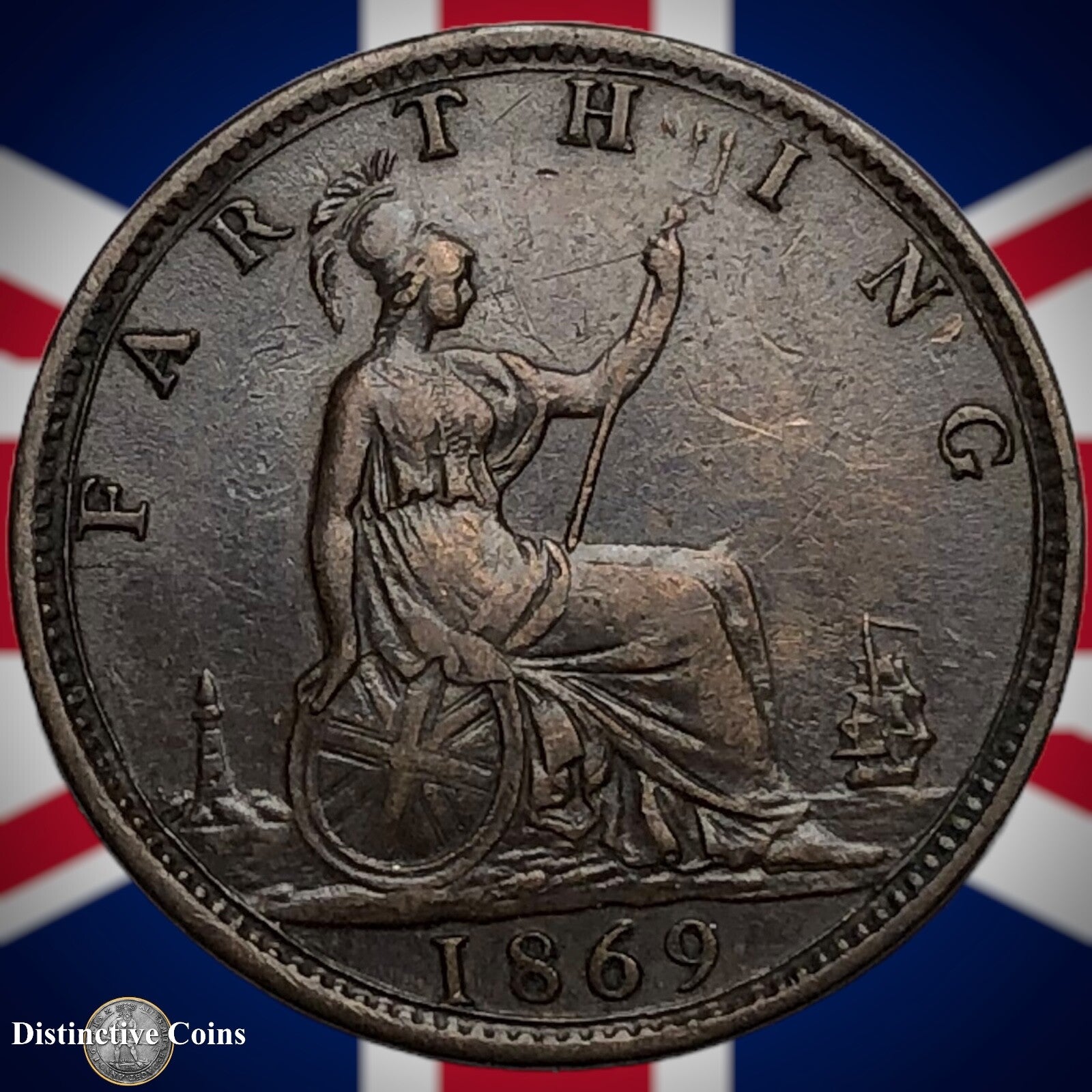 Great Britain 1869 Farthing 1/4d GB3639