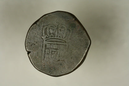 Portuguese India  -  Copper 1 Tanga no date    A907