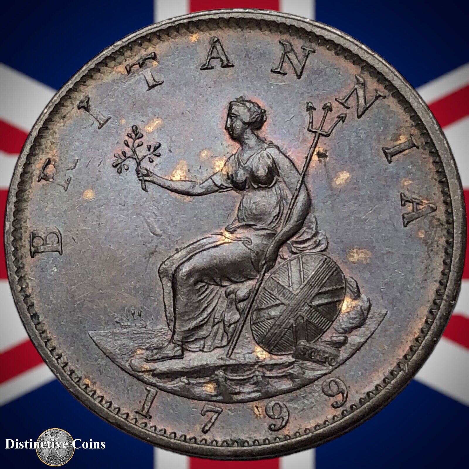 Great Britain 1799 Half Penny 1/2d GB5144